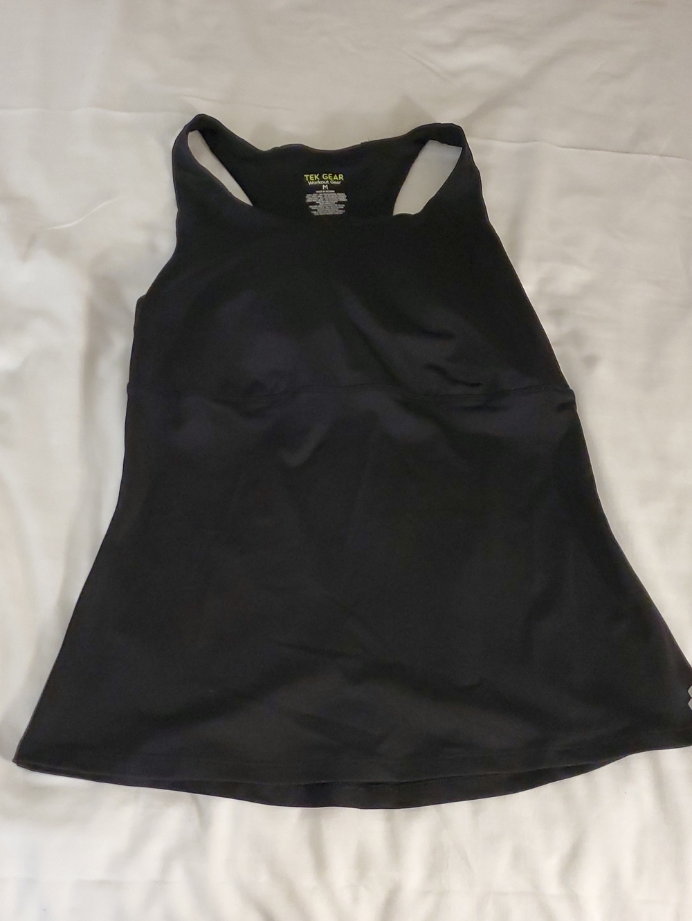 tek gear Black Racerback Tank Top